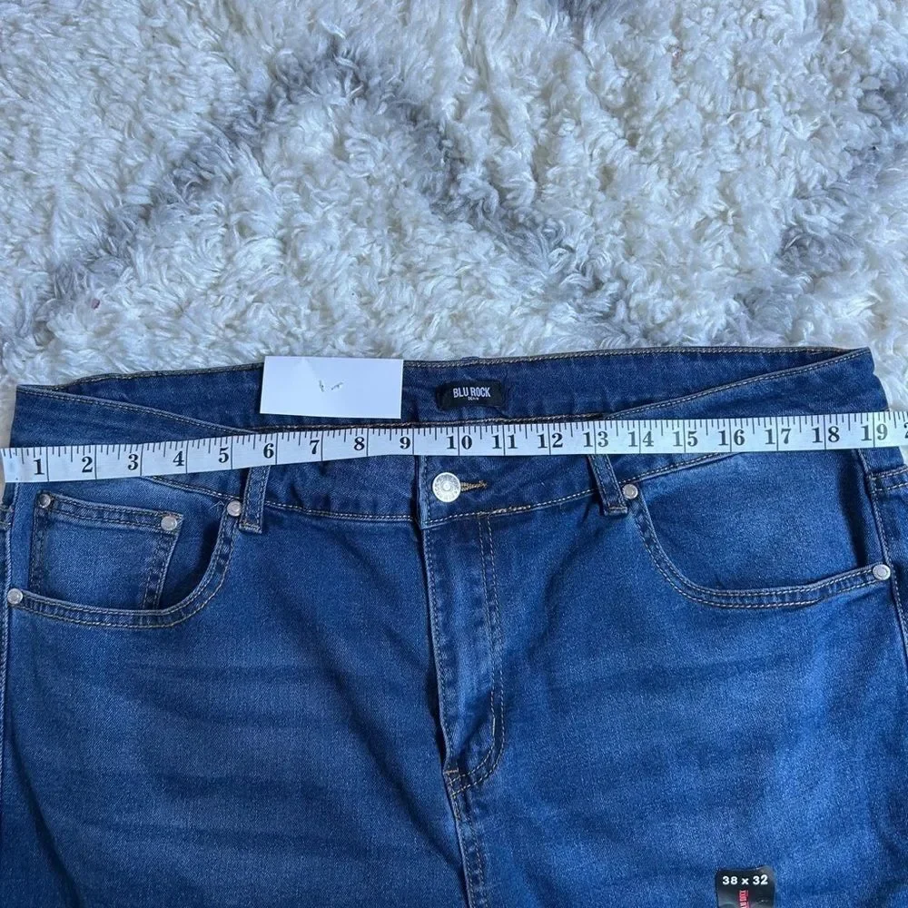 Men's Slim Fit Jeans in Deep Blue